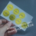 Best Selling Yellow Round Security Seal Sticker Self Destructive Hologram Warranty Adhesive Label Stickers