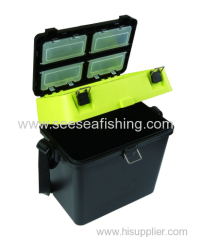 Multifunctional Plastic Carp Match Fishing Seat Box Strap Cushion Fishing tackle outdoor box