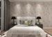 Washable Vinyl Rustic Floral Wallpaper with Botanical Pattern for Living Room