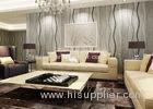 Curve Line Design Gray Modern Removable Wallpaper for TV Background 0.53*10M