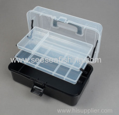 Fishing Tackle Box Adjustable Storage Organizer Case Handle Bait Lure Rack box bins