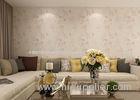 Vinyl Rustic Floral Wallpaper with Light Pink color for Living Room