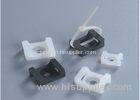 PA Saddle Type Cable Tie Holder Power Cable Accessories White / Black Color