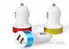 3.1A Mini Bullet 2 Port Dual USB Car Chargers Adaptor ABS PC Material For Mobile Phone