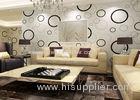 Geometric Non - woven Modern Removable Wallpaper with Black and White Circles