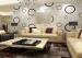 Geometric Non - woven Modern Removable Wallpaper with Black and White Circles