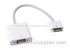 White Twisted Pair Apple Digital AV Adapter To VGA ROSH CE Certification