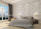 Waterproof Vinyl Country Style Wallpaper with Floral Pattern for Bedroom