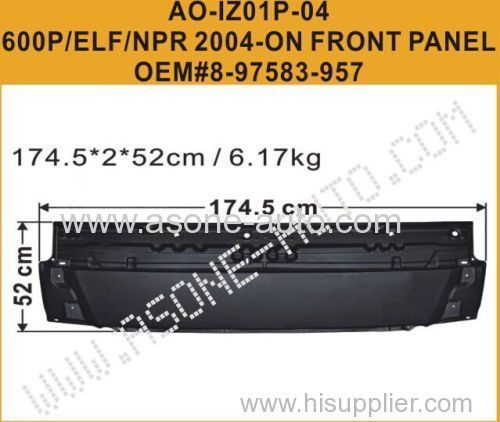 ISUZU 600P/ELF/NPR 2004 Metal Front Panel OEM 897583957