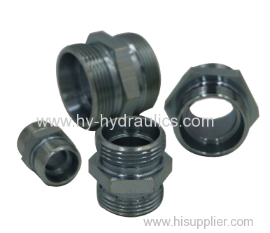 Male reducer hydraulic adapter Straight metric