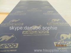 KANGAROO FILM FACED PLYWOOD WITH POPLAR CORE AND WBP MELAMINE GLUE ADD BROWN PRINTED FILM