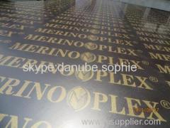 MERINOPLEX BRAND FILM FACED PLYWOOD with MR GLUE