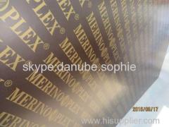 MERINOPLEX BRAND FILM FACED PLYWOOD with MR GLUE