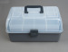 Top Quality 36*19*20cm Visible Fishing Lure Tackle Box Handle Plastic Fishing tackle Tool Case Equipment