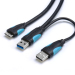 Vention Micro USB 3.0 With Power Supply Cable Male To Male Adapter High Speed 5Gbps Data Sync Cable For HD Camera