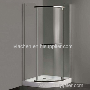 Tempered Glass Shower Enclosures with Shower Tray for corner use