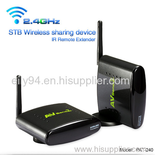 250M Transmit Distance 2.4GHz Wireless Audio Video Sender Receiver with IR Remote Control