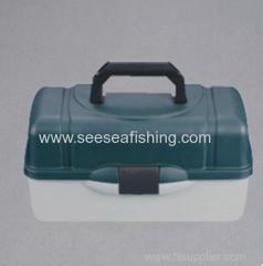 40*22*21cm Three Trays Multifunction Fishing Tackle Box plastic tool box for fishing lures swivels hooks