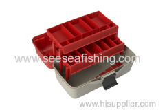 35.5*20*19cm 2 layers Fishing Tackle Storage Box Fishing tool Equipment case
