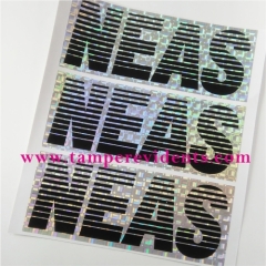 Hologram destructible label paper For Tamper evident Eggshell sticker