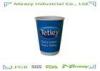 Blue 400ml Disposable Paper Cups For Hot Coffee / Milk / Insulation