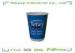 Blue 400ml Disposable Paper Cups For Hot Coffee / Milk / Insulation