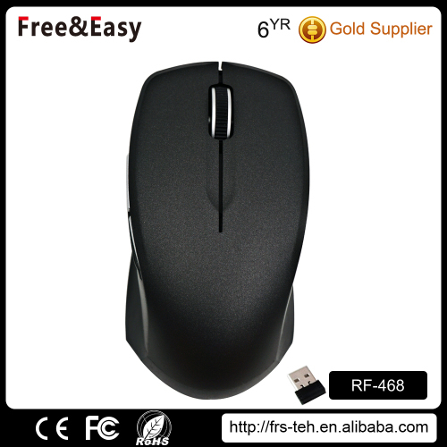 Glossy PU color 5D cordless mouse with Nano USB receiver