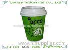 8 Ounce Green Black Ripple Wall Hot Drinking Paper Cup Good Insulation