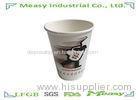 410 ml Double Wall Paper Cups For Coffee Printed Company Logo