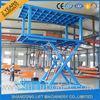 Indoor / Outdoor Double Car Parking Hydraulic Platform Lift 1 ton - 20 ton Load Capacity Custom