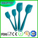 Premium Silicone Spatula Set of 4 with Hygienic Solid Coating - Bonus 101 Cooking Tips