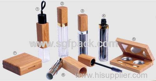 eco-friendly wooden bamboo make-up line