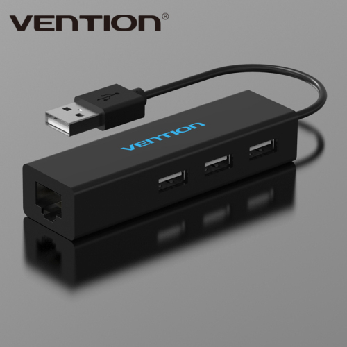 Vention High Speed USB 2.0 to 10/100 Mbps RJ45 Lan Network Ethernet Adapter Card Free Drive With 3 Ports