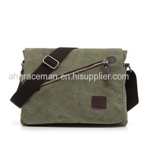 men canvas messenger bag