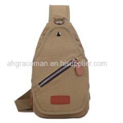 men canvas chest bag