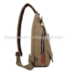 men canvas chest bag