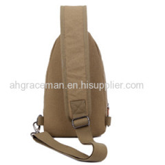 men canvas chest bag