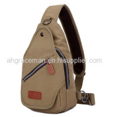 men canvas chest bag