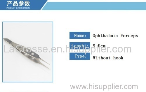 9.5cm Plain Angled Delicate Forceps Surgery Forceps