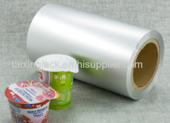 aluminium foil with ps lacquer for yogurt lids