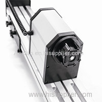 Take-up system for printer with tension bar