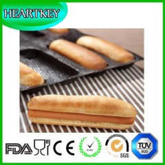 2016 Wholesale Fashion Non-stick 5 Rolls Silicone Baking Bread /Baguette Mould Heat Resistant Custom