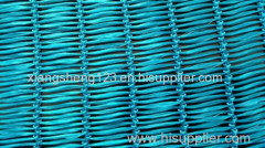 Flame retardant polyester fiber network