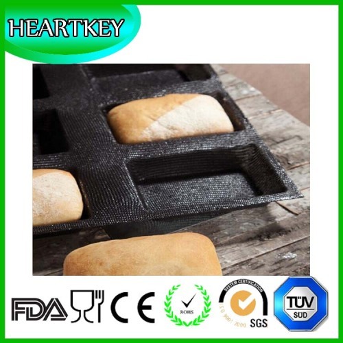 2016 Wholesale Fashion Non-stick 5 Rolls Silicone Baking Bread /Baguette Mould Heat Resistant Custom 