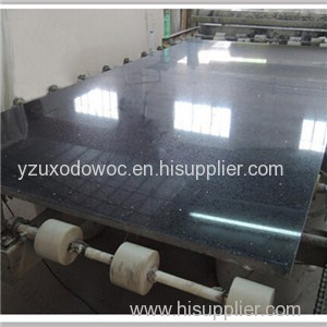 Crystal Black Quartz Stone Slab For Countertops