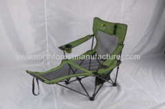 Outfoor camping chair with footrest