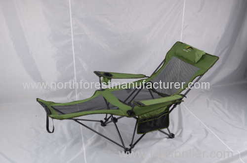 Outfoor camping chair with footrest