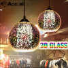 New design 3D art glass chandelier modern chandeliers/pendant light/lamp for home 3D glass chandelier