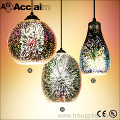 New design 3D art glass chandelier modern chandeliers/pendant light/lamp for home 3D glass chandelier