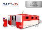 Aluminium CNC Fiber Laser Cutting Machine / Sheet Metal Cutter Double drive system